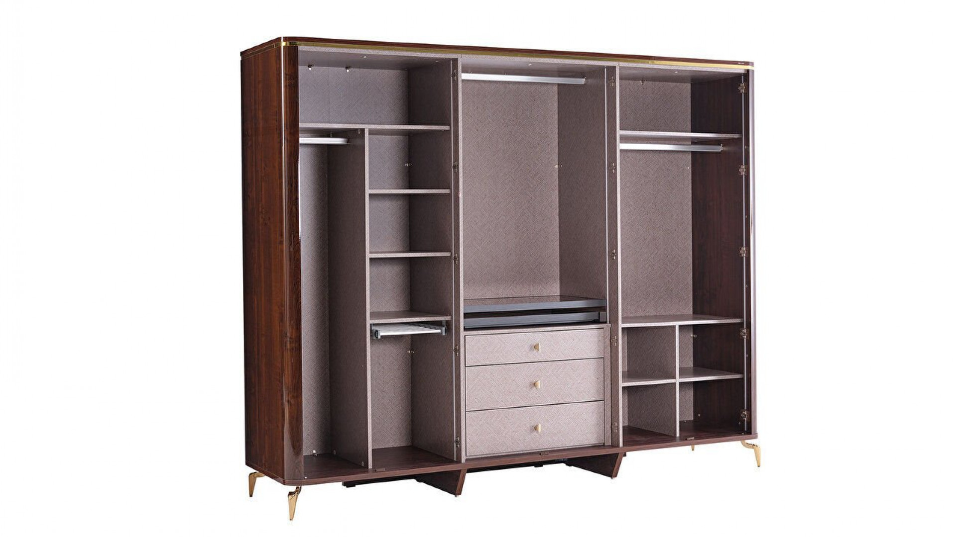 Plaza 6-türiger Schrank - Eiche