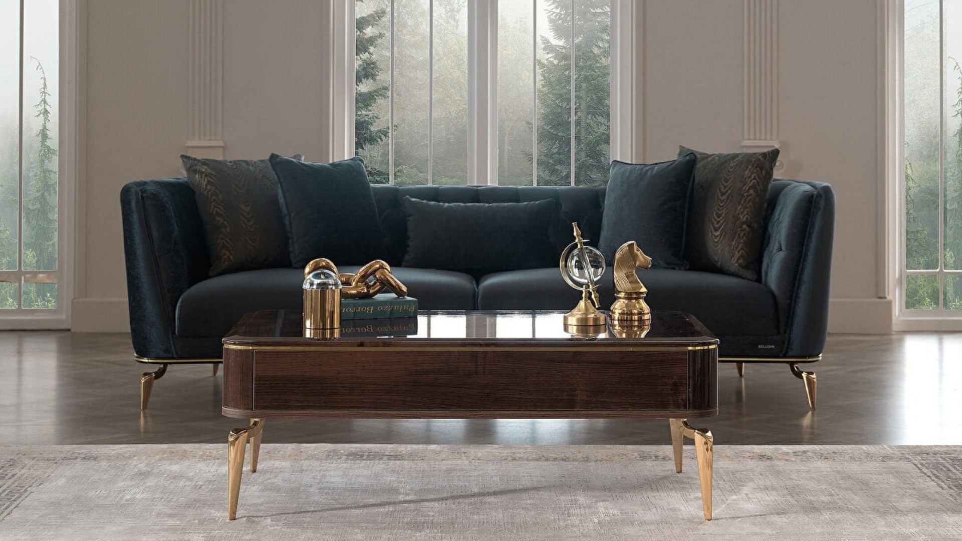 Plaza Couchtisch - Walnuss