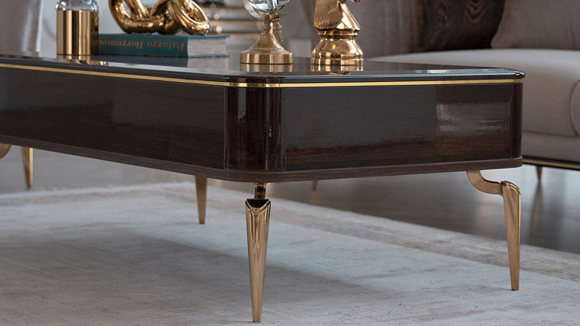 Plaza Couchtisch - Walnuss