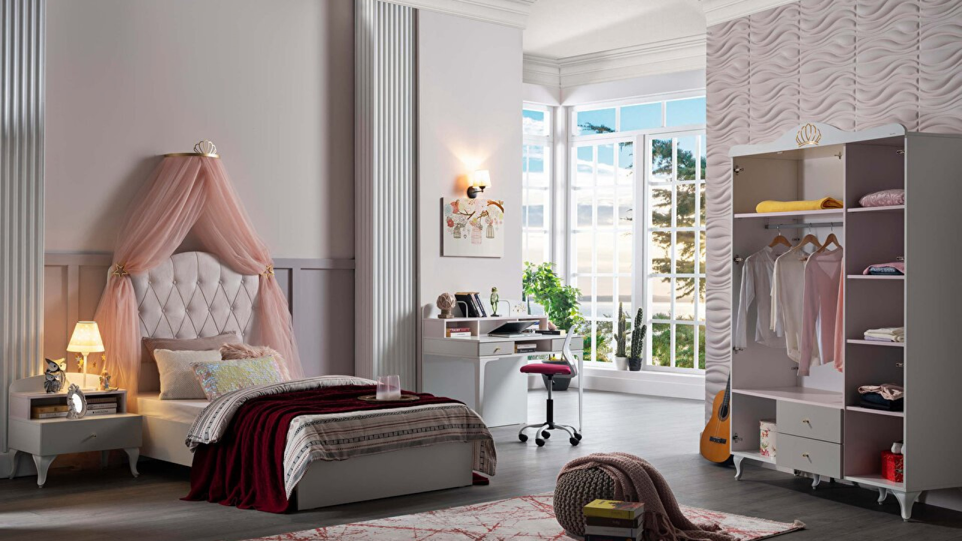 Sandy 3-türiger Kleiderschrank