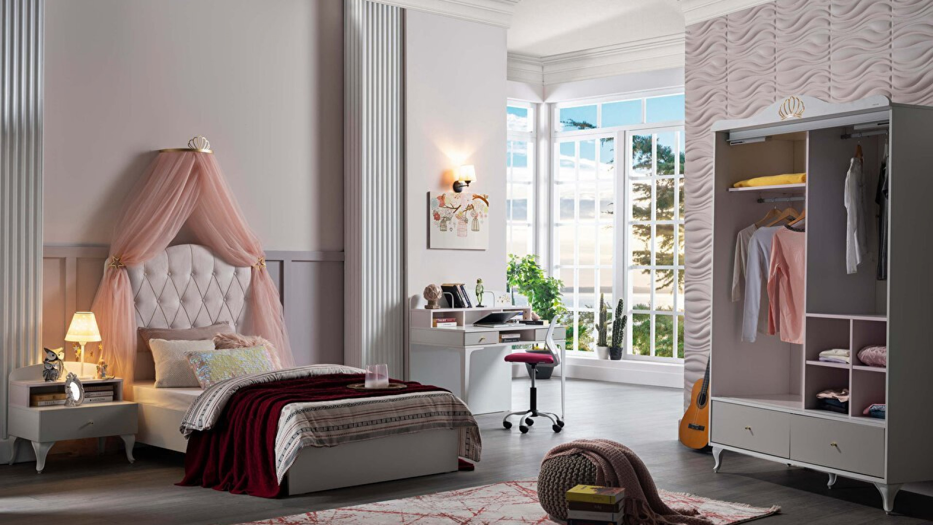 Sandy Jugendzimmer Schiebetür-Kleiderschrank