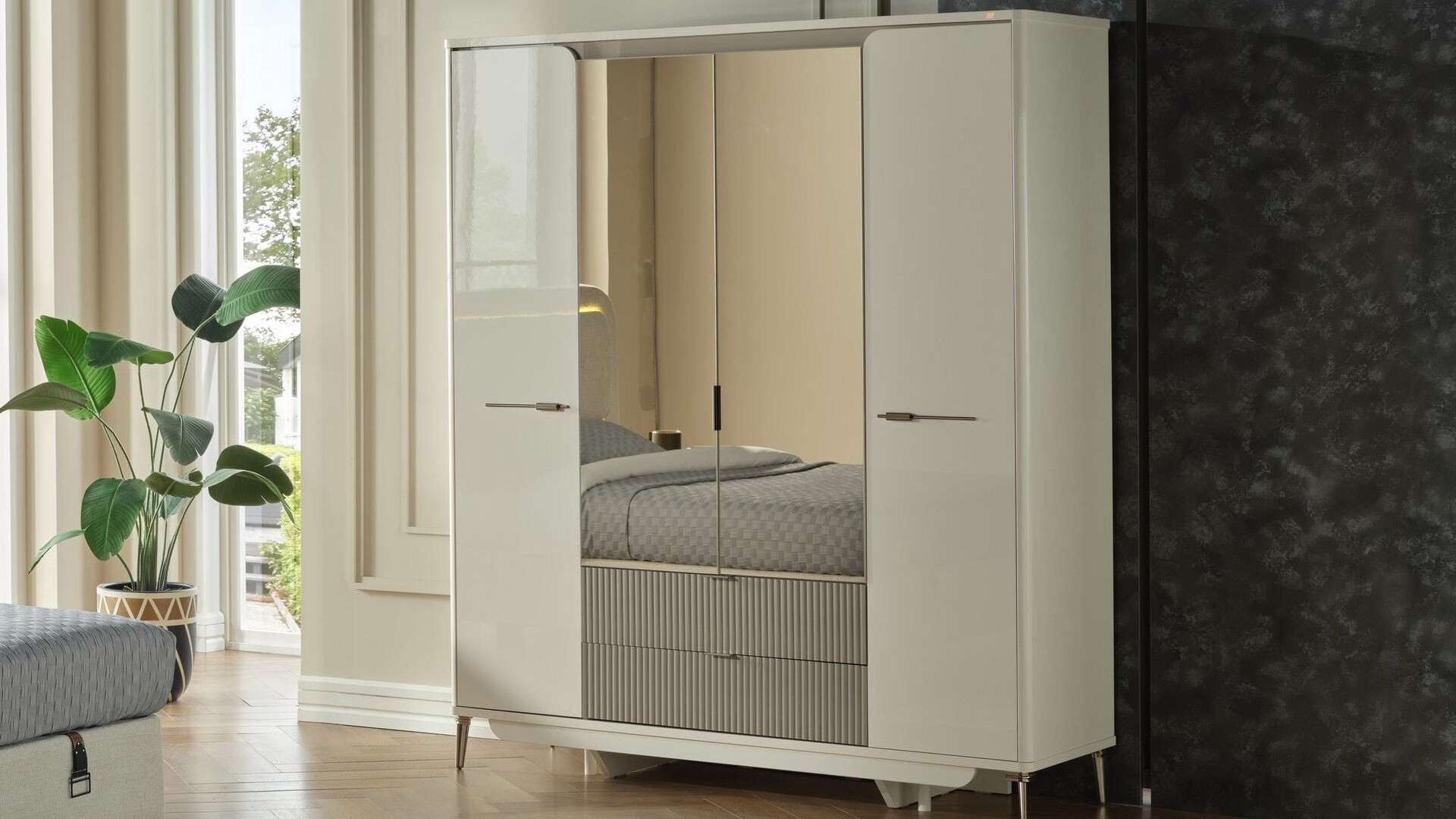 Lexus 4-türiger Kleiderschrank