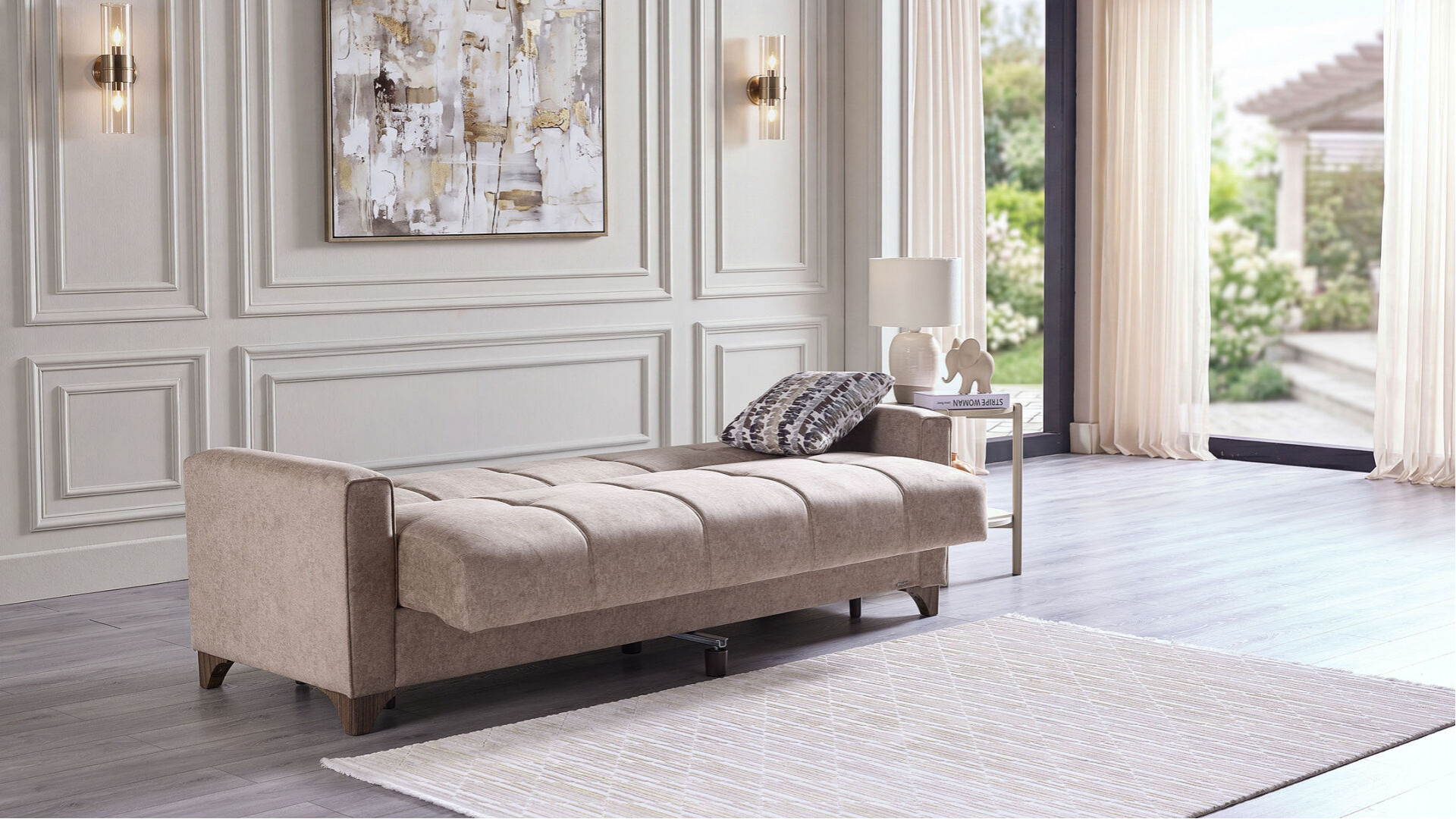 Lilya Kmp 3er-Sofa - Taupe