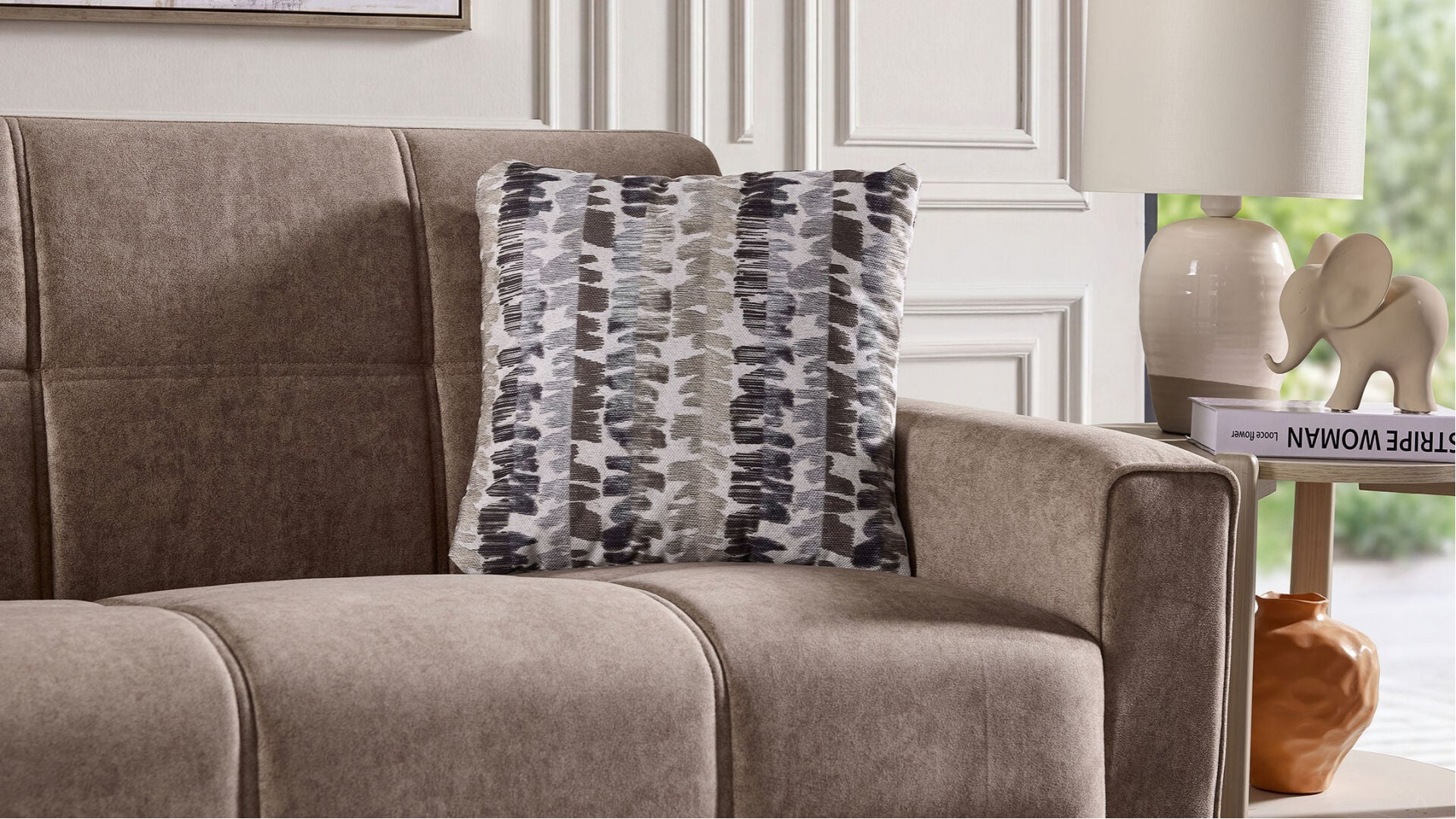 Lilya Kmp 3er-Sofa - Taupe