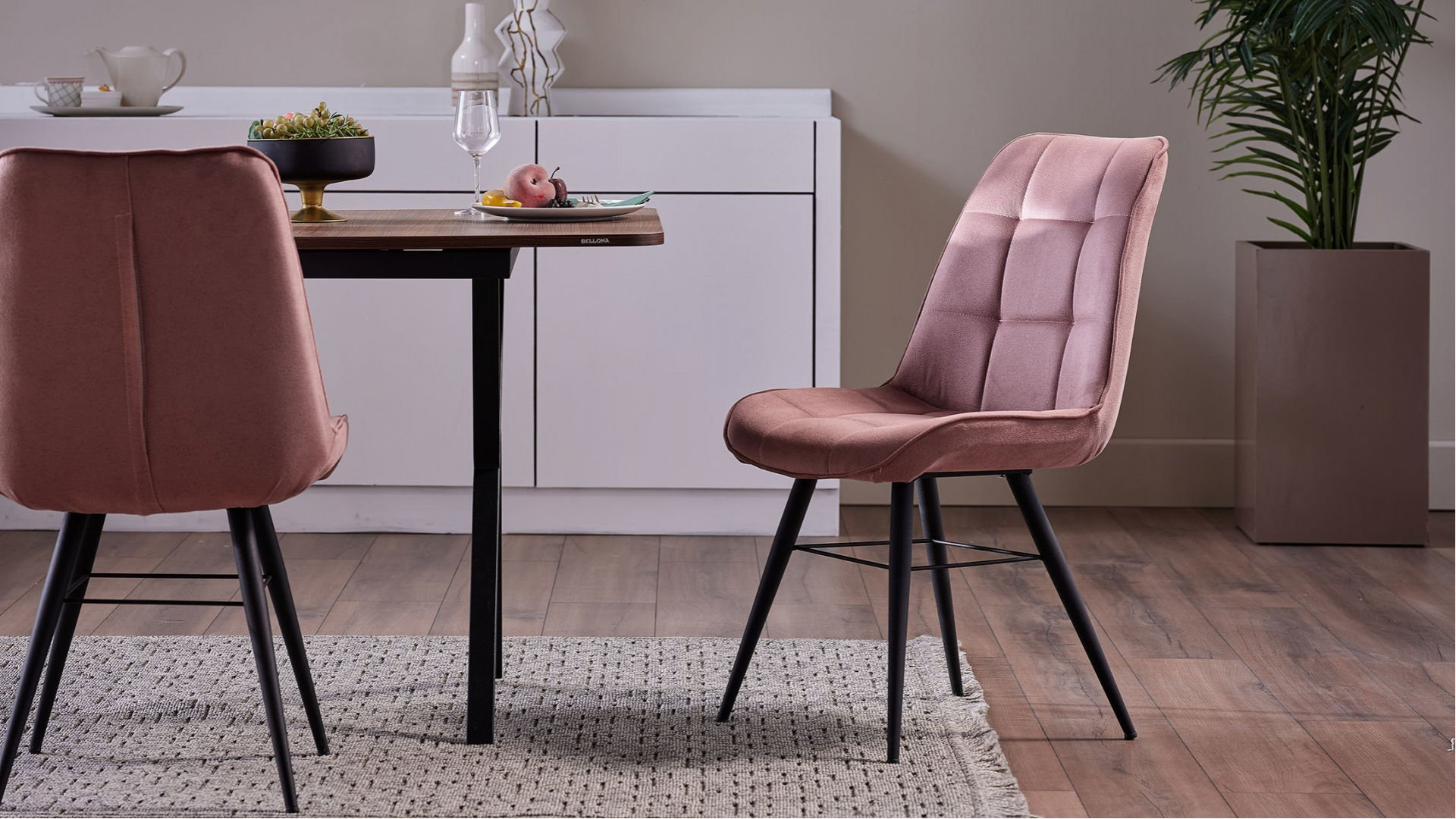 Lizy S Stuhl 6334 2er-Set - Altrosa