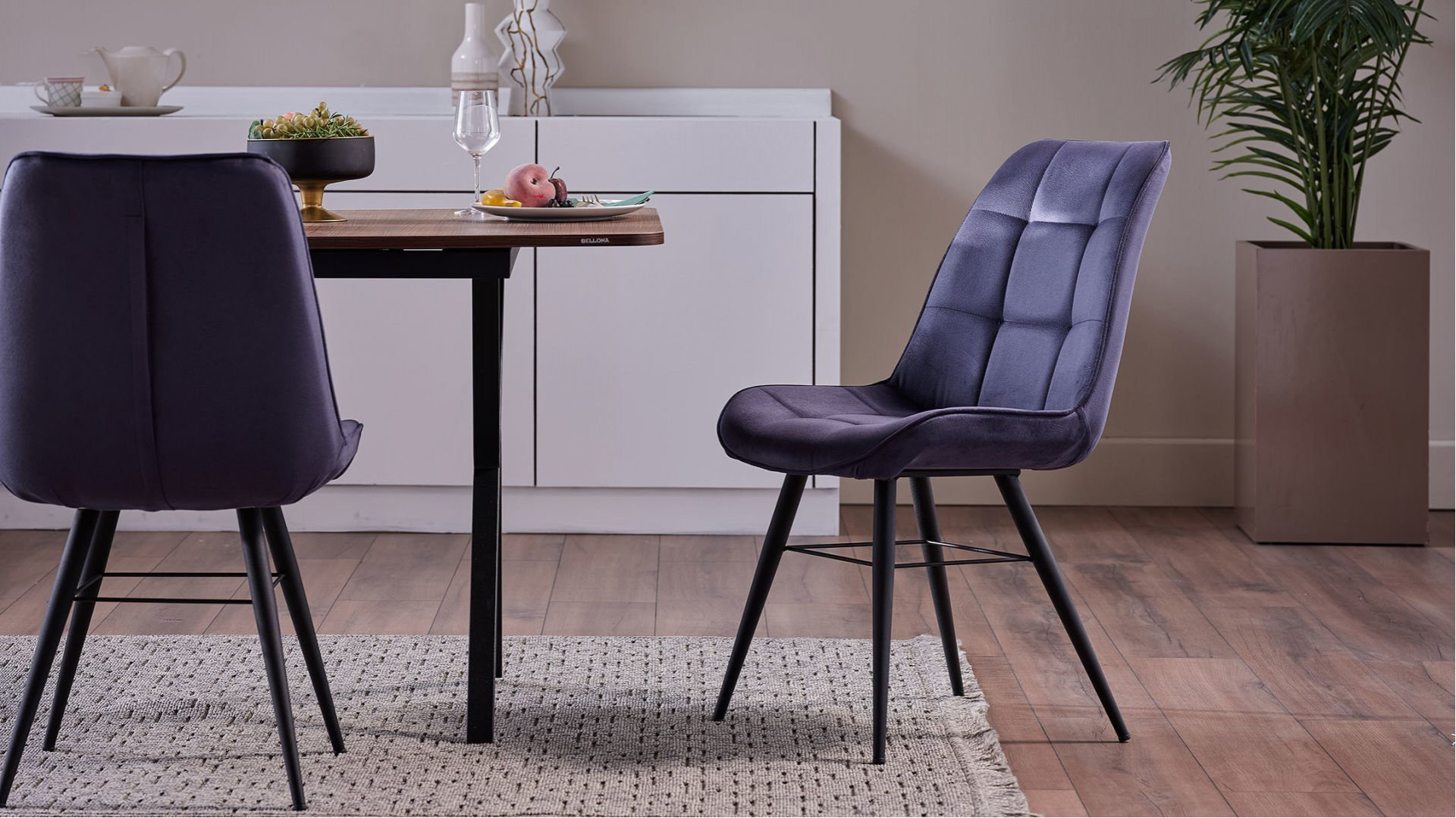 Lizy S Stuhl 6334 2er-Set - Dunkelblau