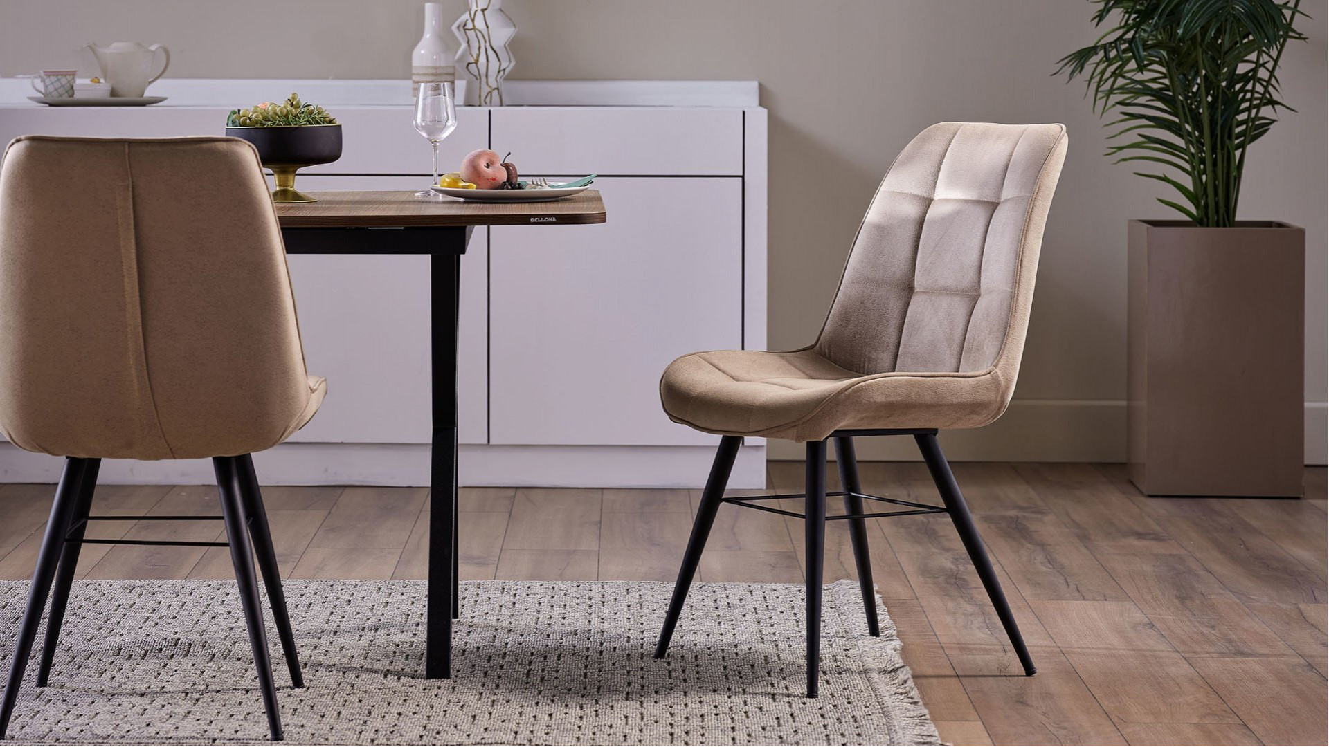 Lizy S Stuhl 6334 2er-Set - Taupe