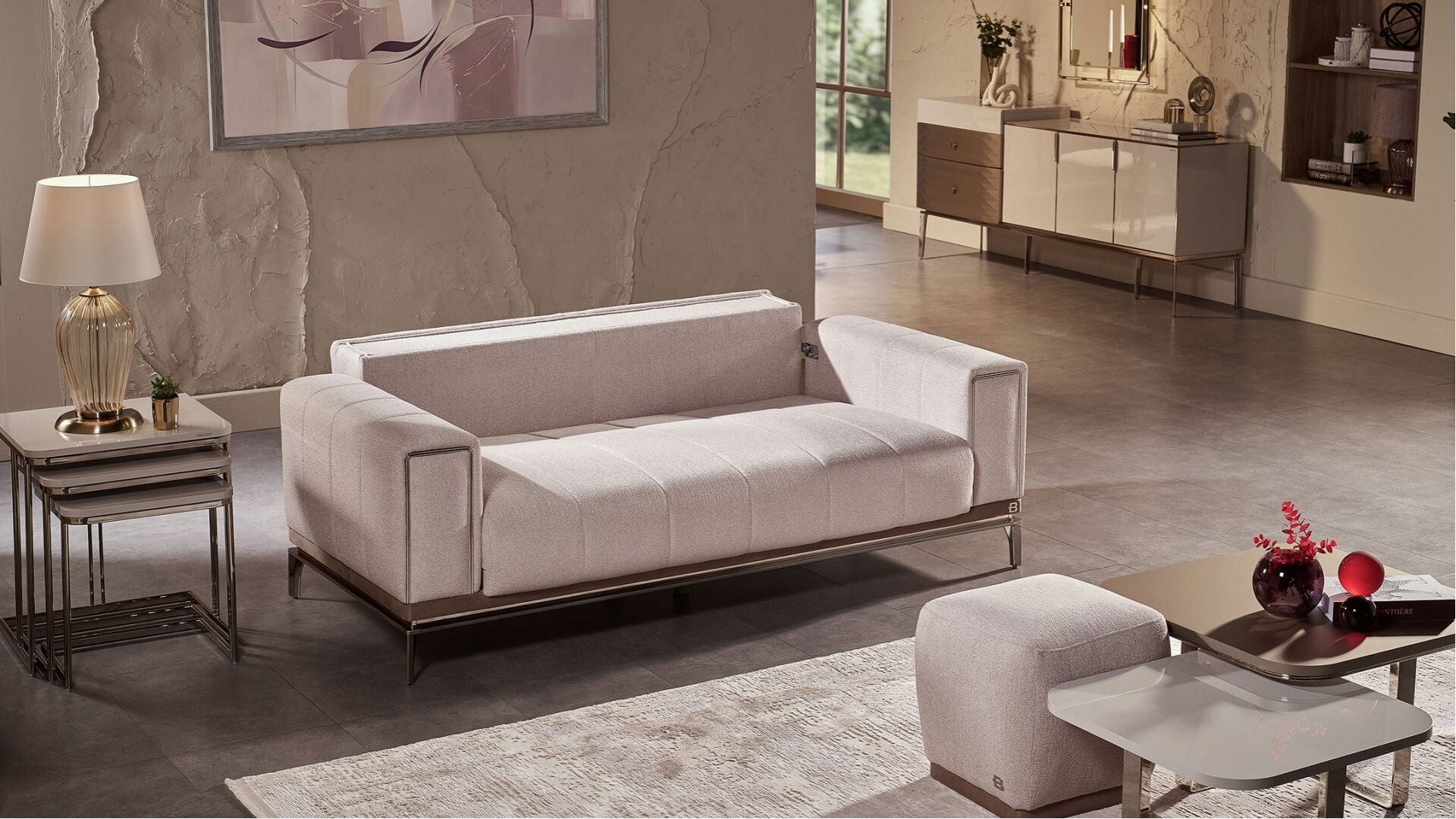 Loria 2er-Sofa - Beige