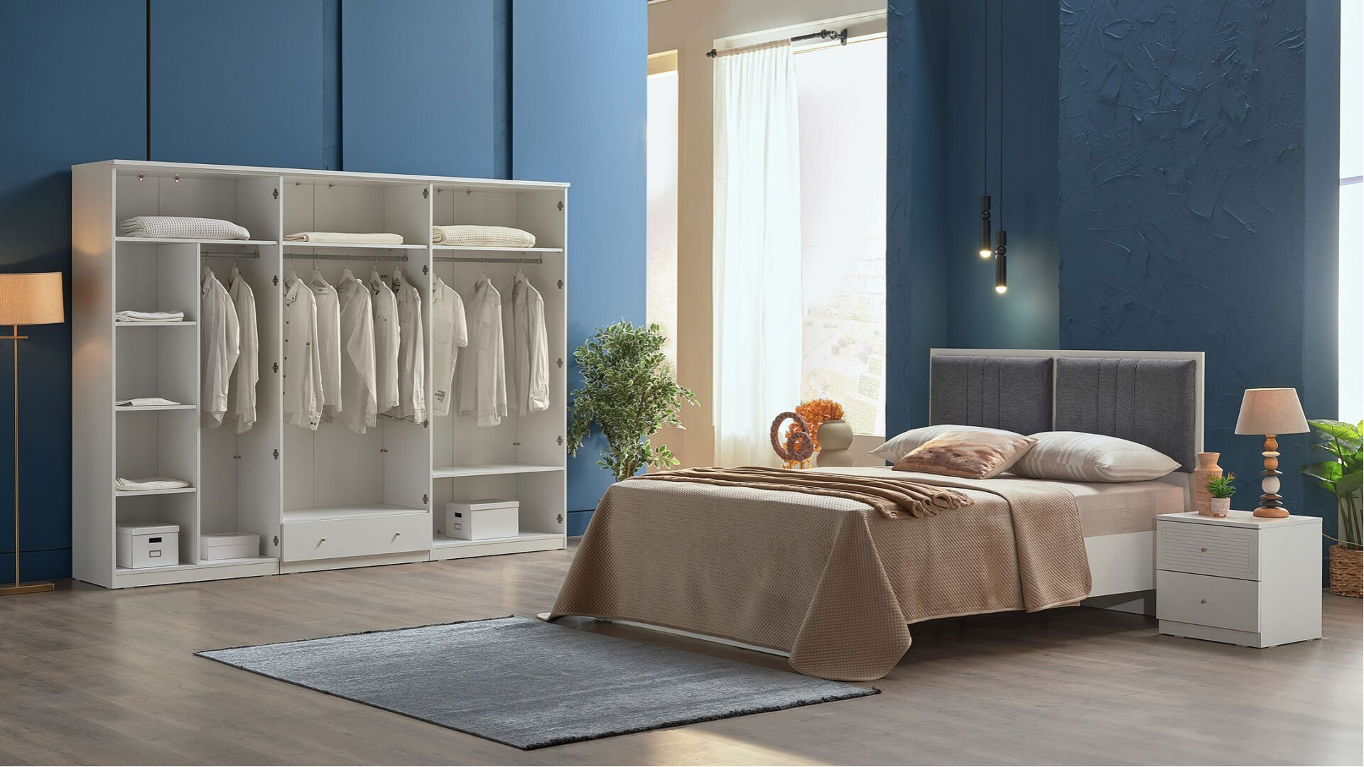 Majer 6-türiger Kleiderschrank