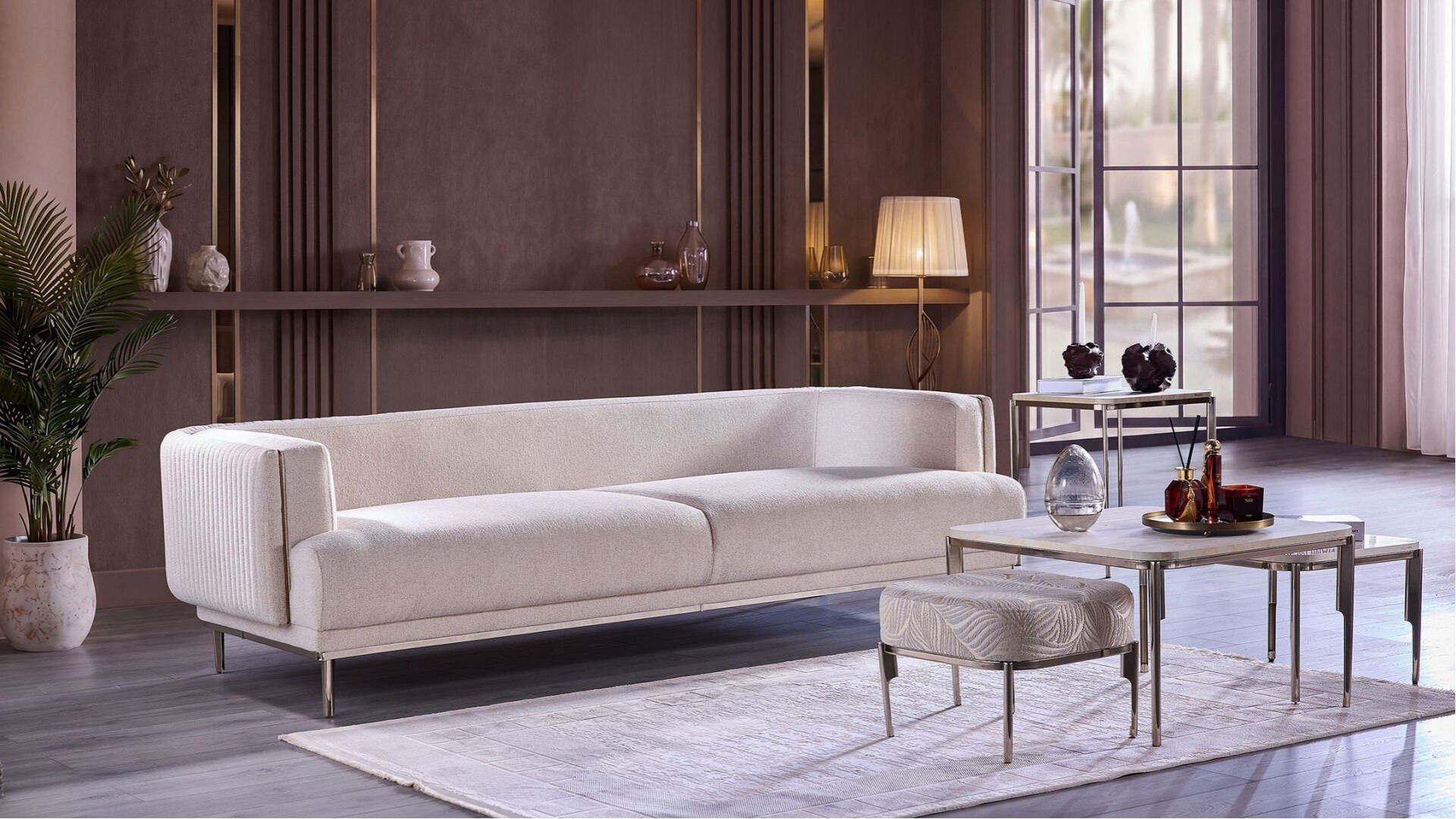 Marietta 3er-Sofa - Beige