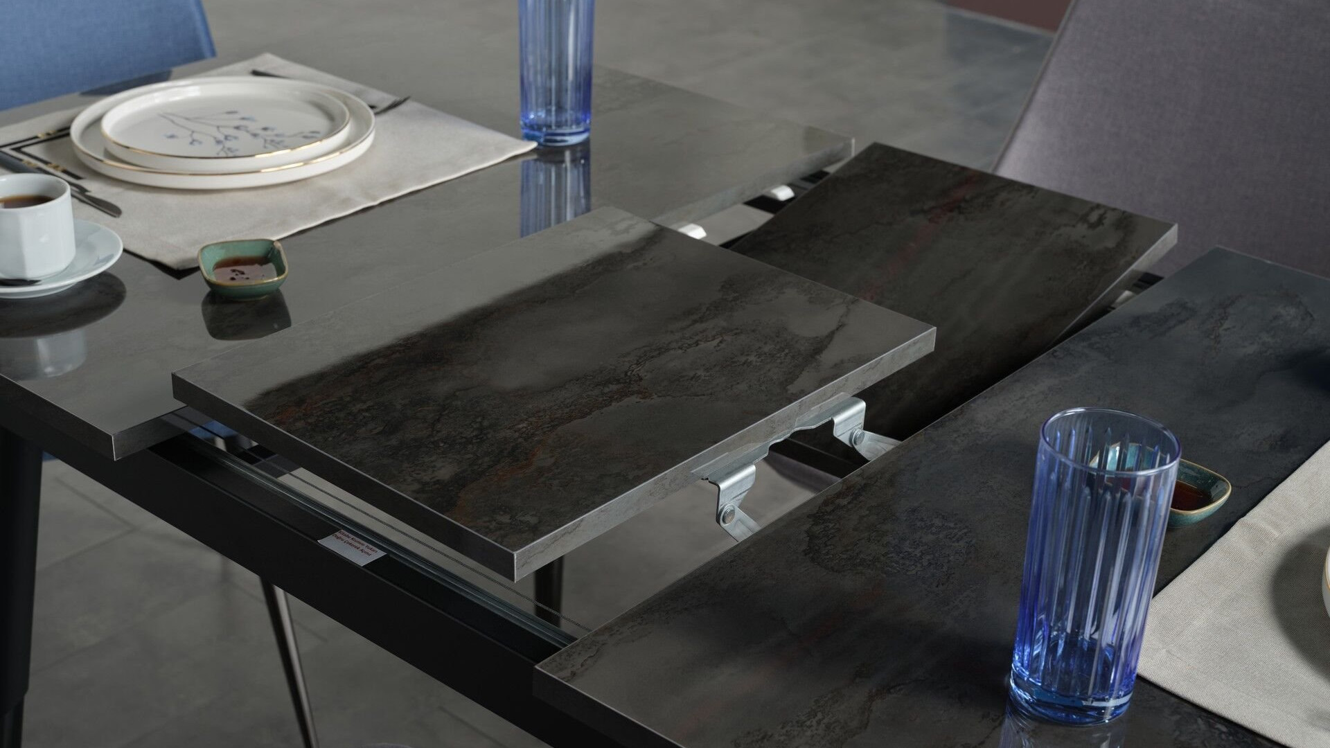 Melody Küchentisch-Set Anthrazit