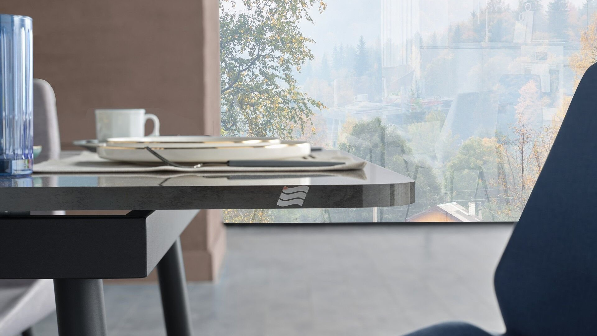 Melody Küchentisch-Set Anthrazit