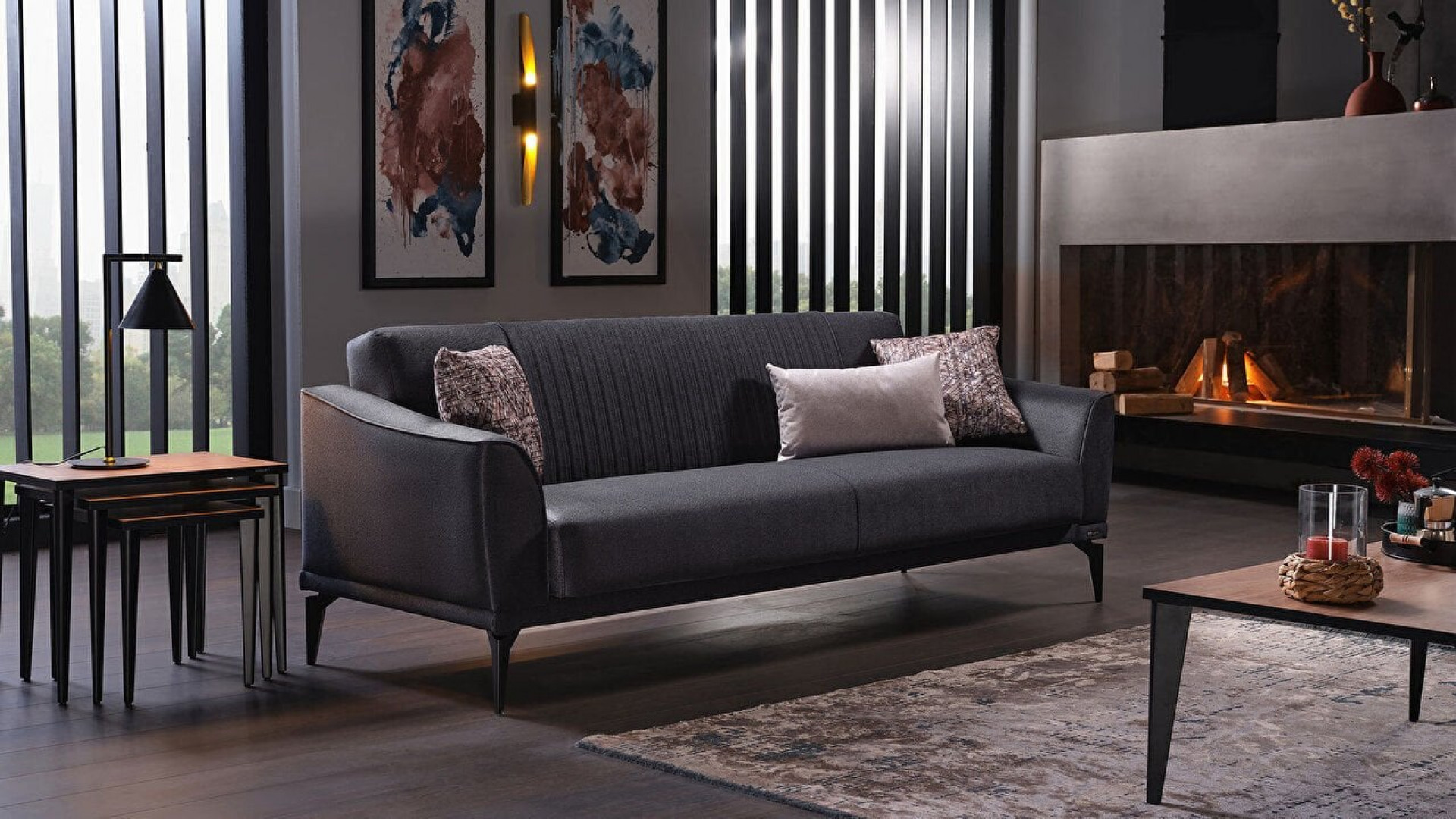 Monaco 3er-Sofa