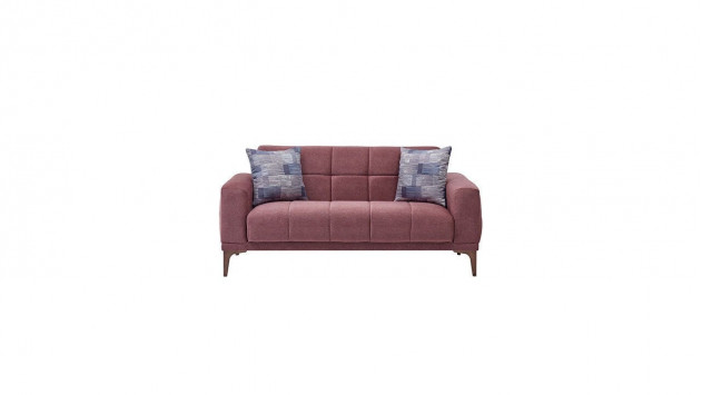 Palermo S 2er-Sofa - Nuss-Füße