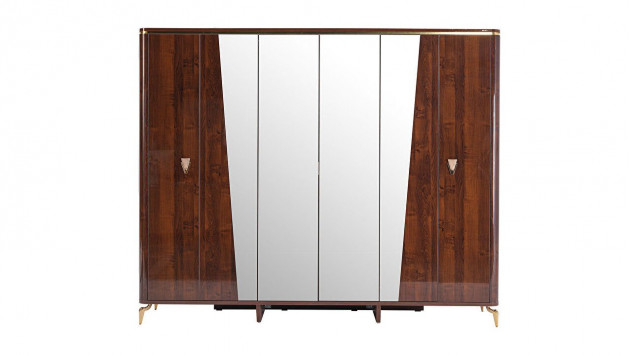 Plaza 6-türiger Schrank - Eiche