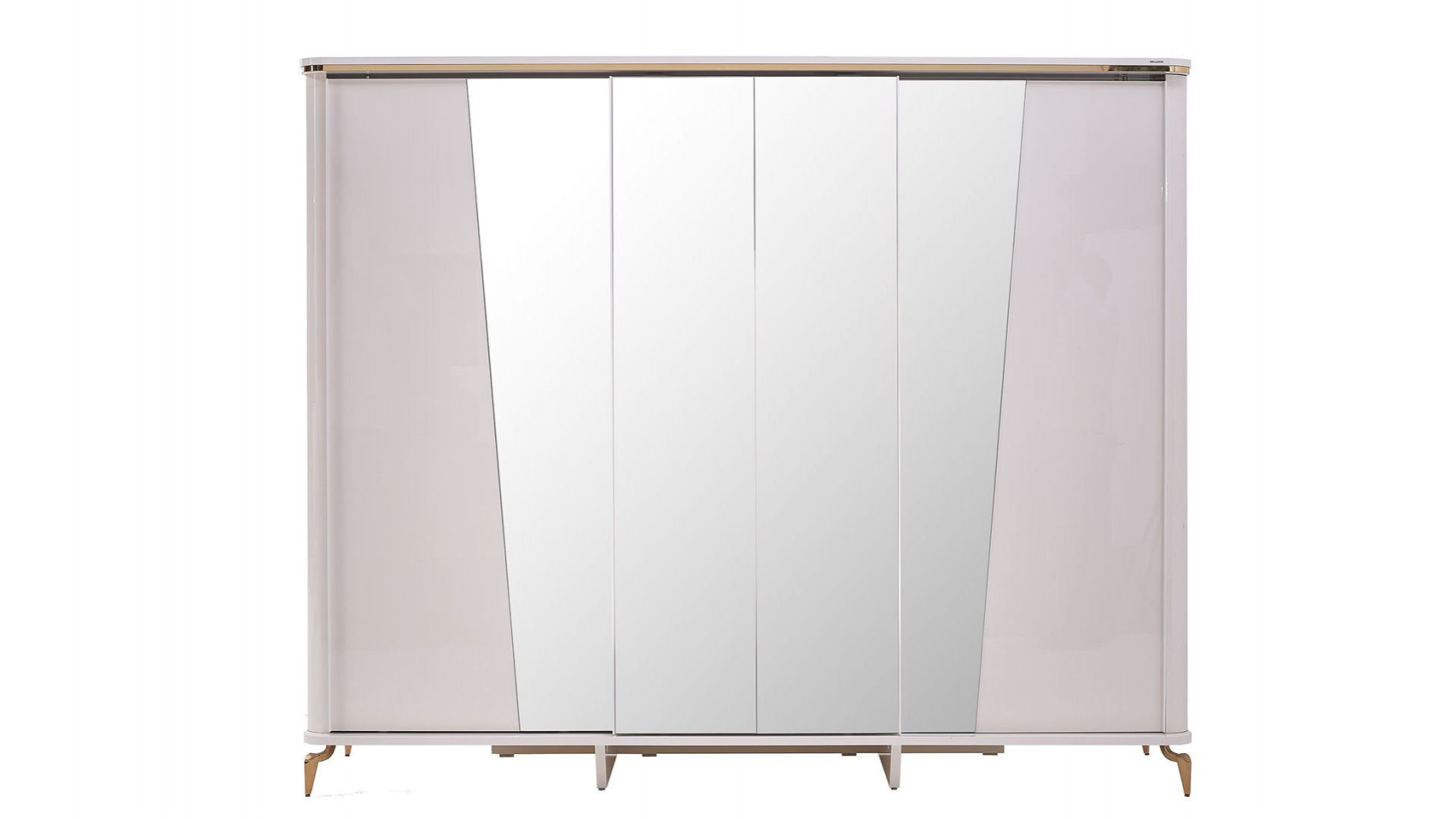 Plaza Schwebetürenschrank - Elfenbein