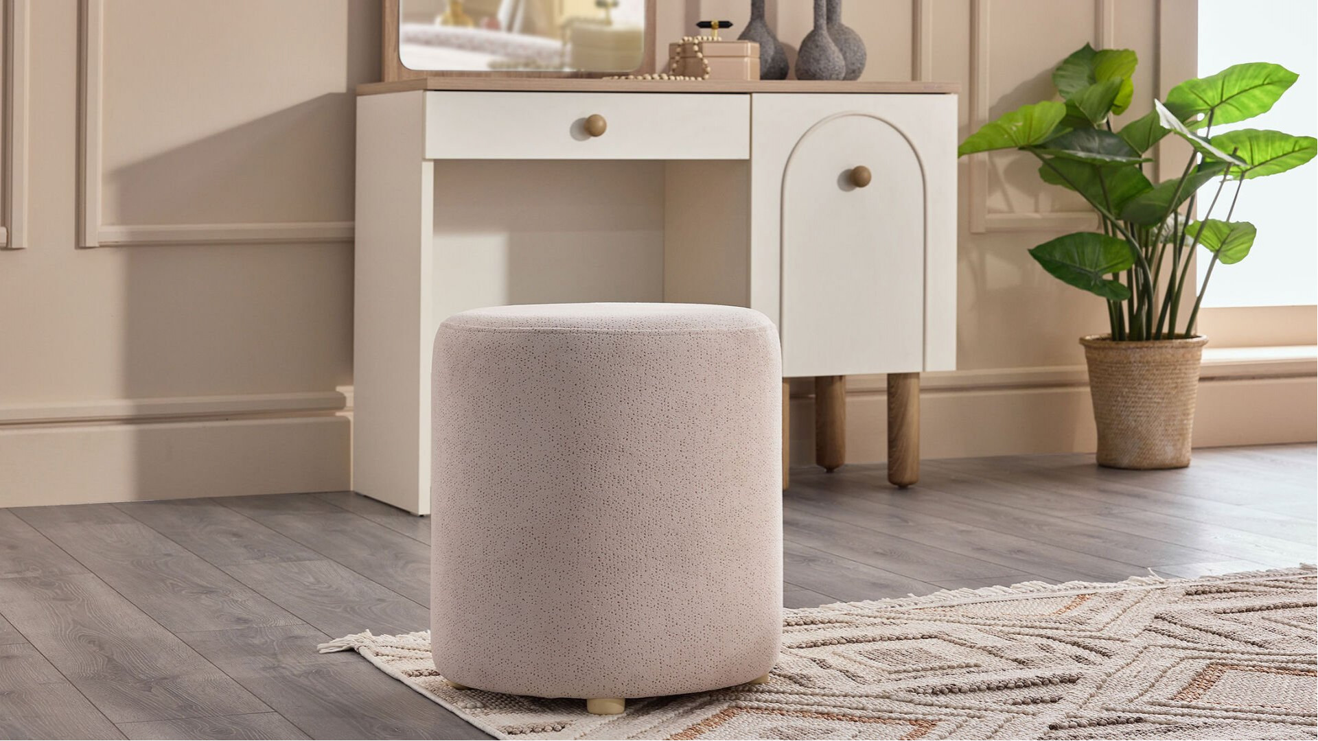 Rozy Boho Rund Hocker