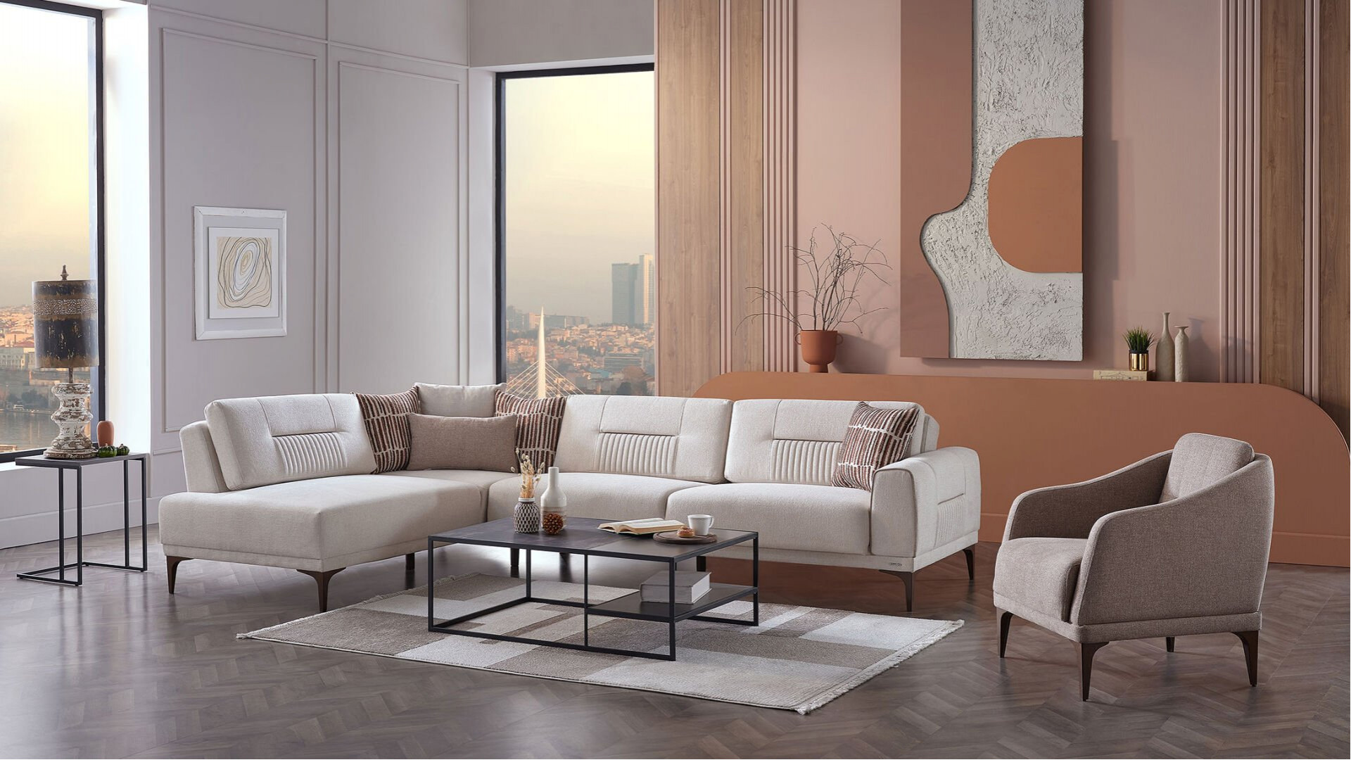 Seul Wohnlandschaft - Creme