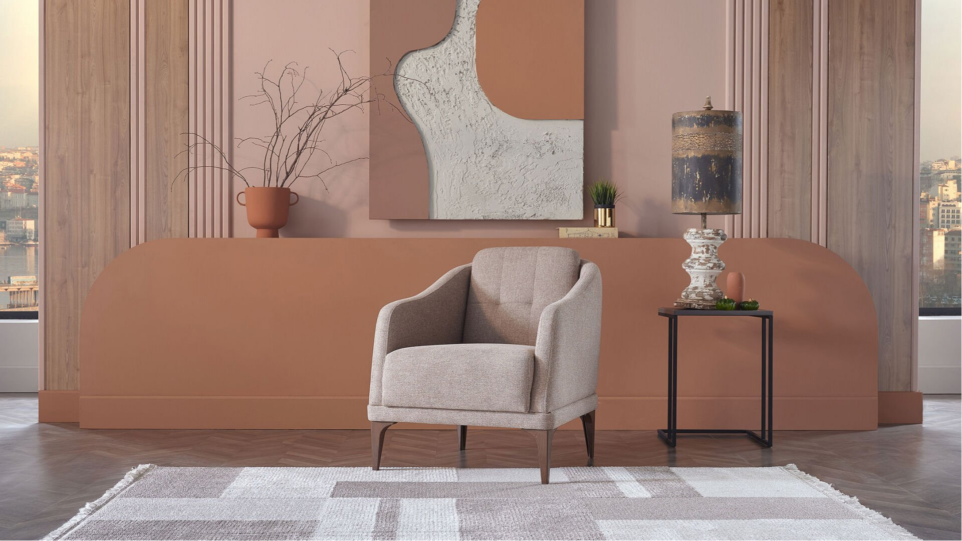Seul Wohnlandschaft - Creme