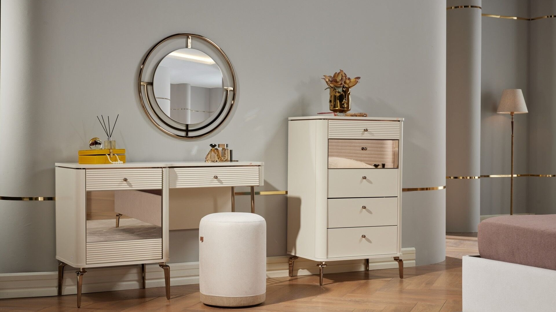Shine Sitzhocker Beige