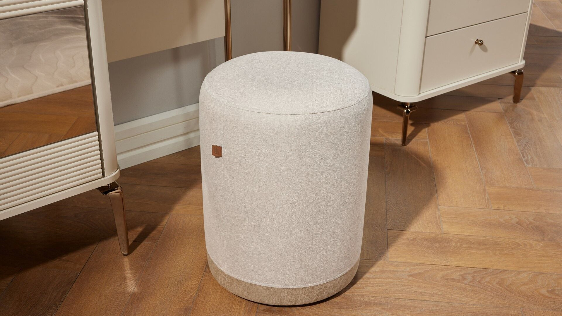Shine Sitzhocker Beige