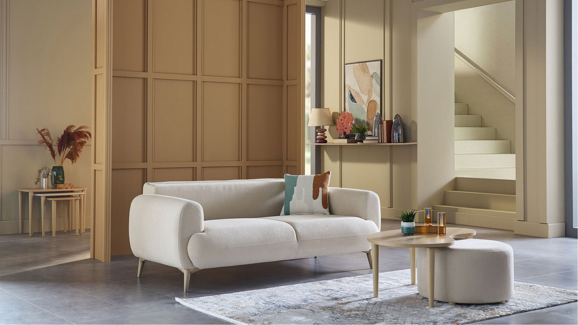 Valenty 2er-Sofa - Beige
