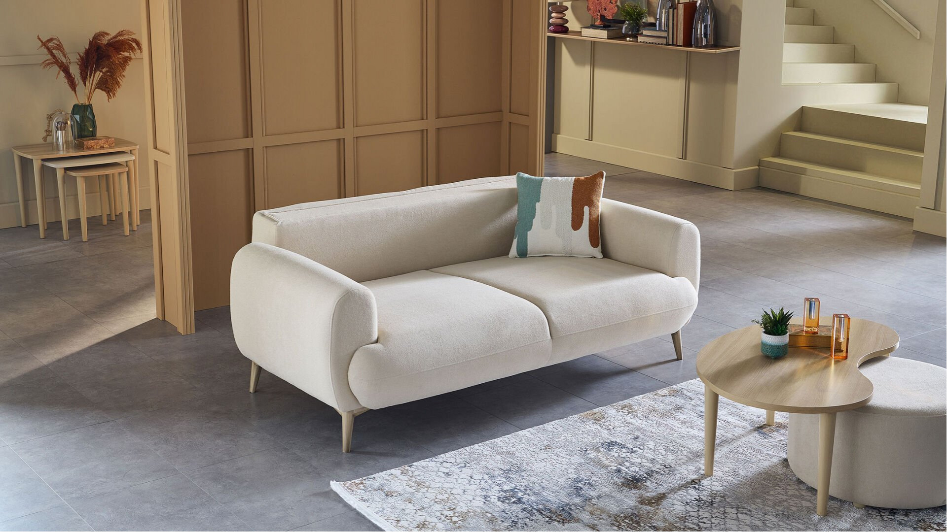 Valenty 2er-Sofa - Beige