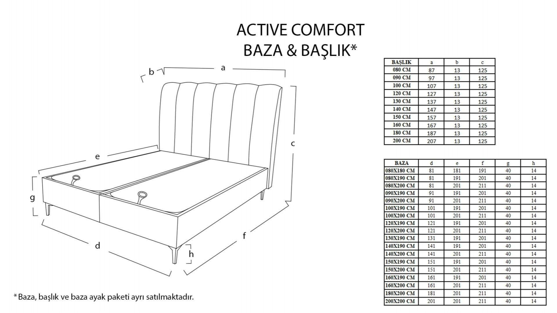 Active Comfort Bettbox - Grau