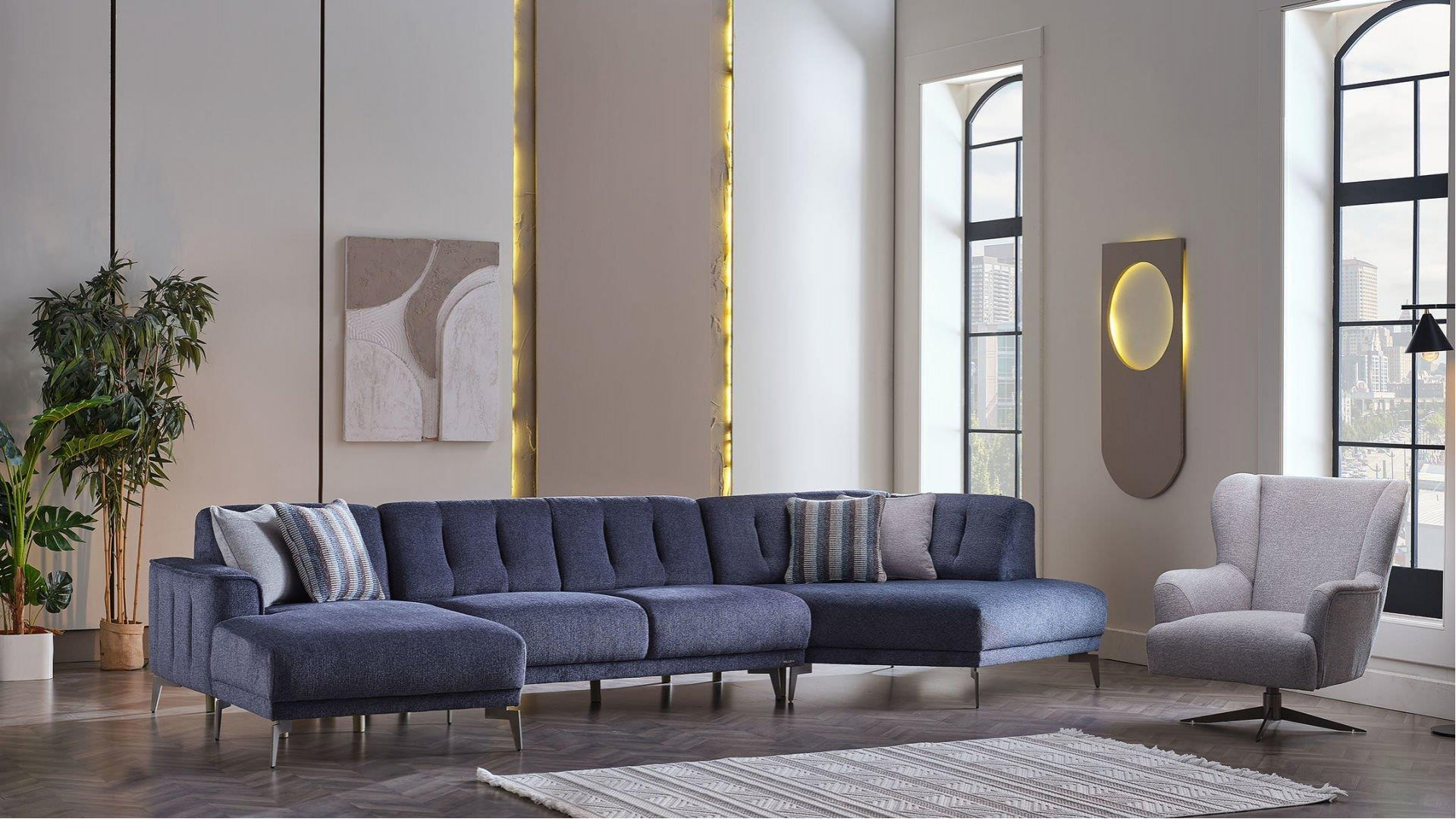 Atlanta Wohnlandschaft Blau