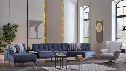 Atlanta Wohnlandschaft Blau