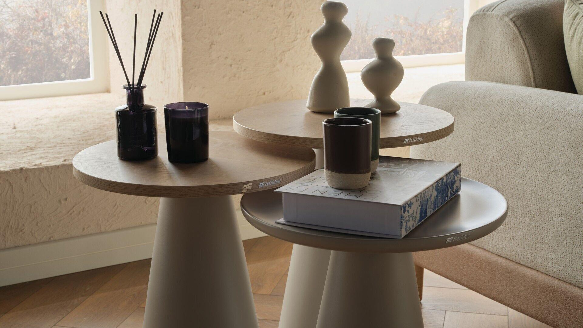 Borneo Bohem Beistelltisch Takımı