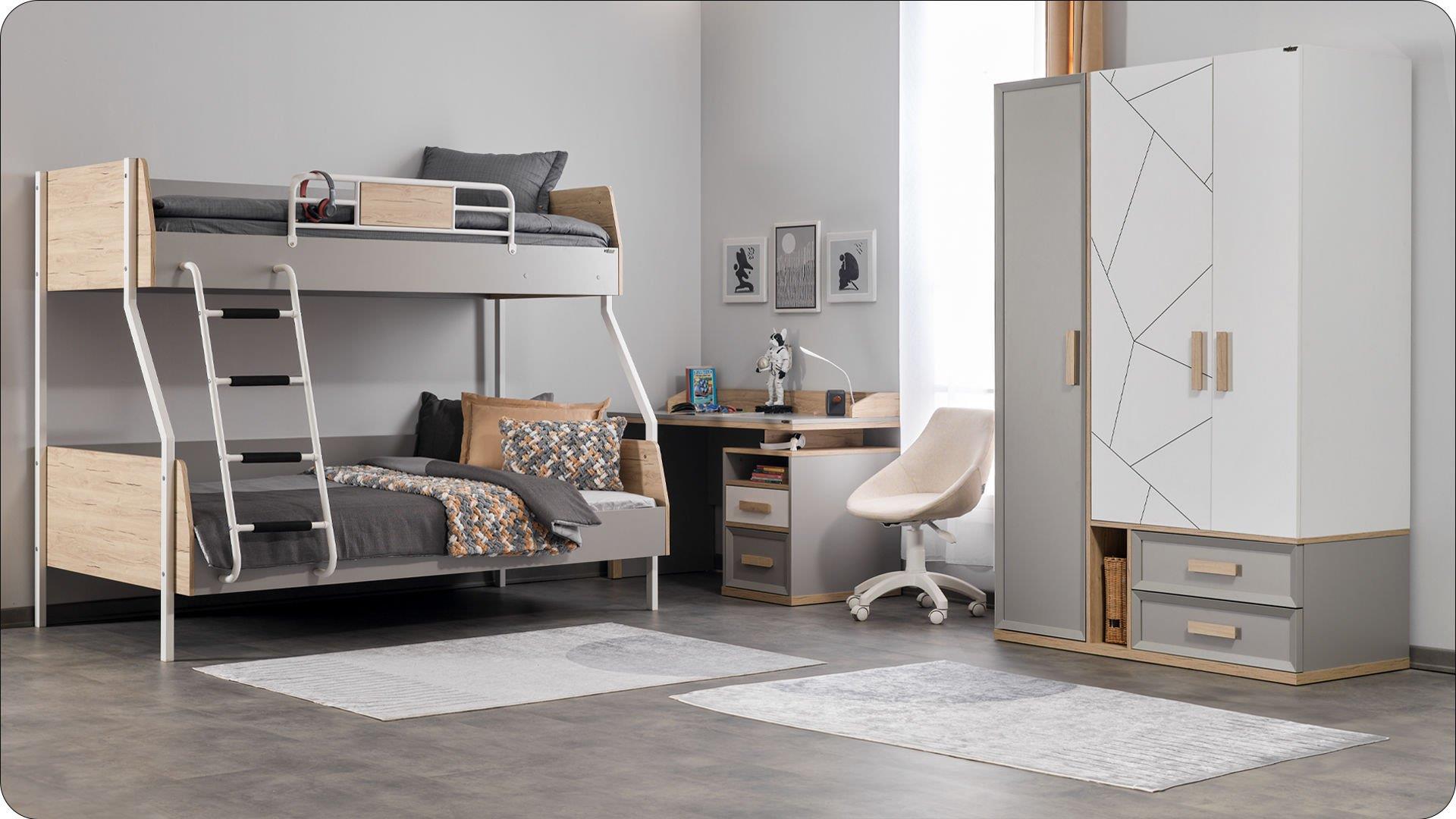 Evon Etagenbett Kinderzimmer Set