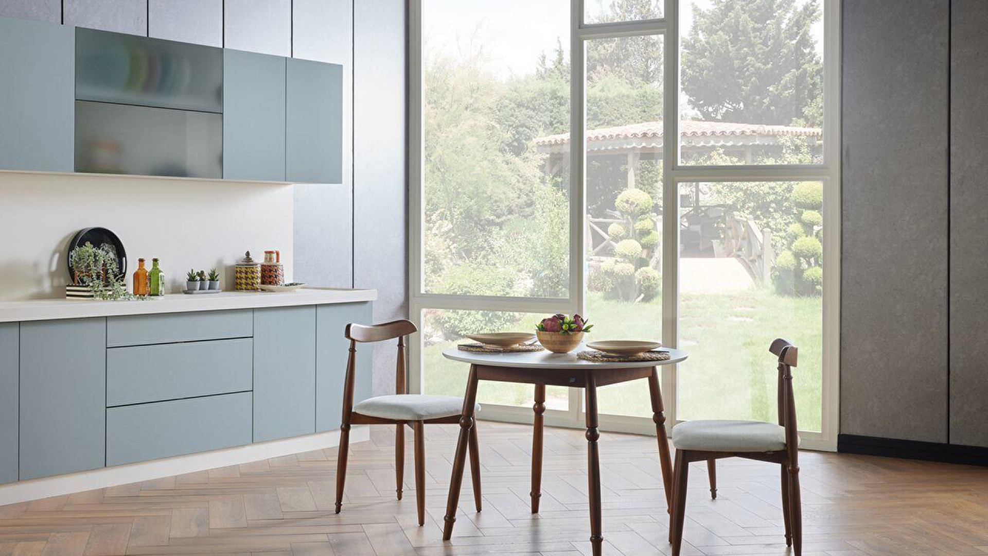 Merlin rund Essgruppe