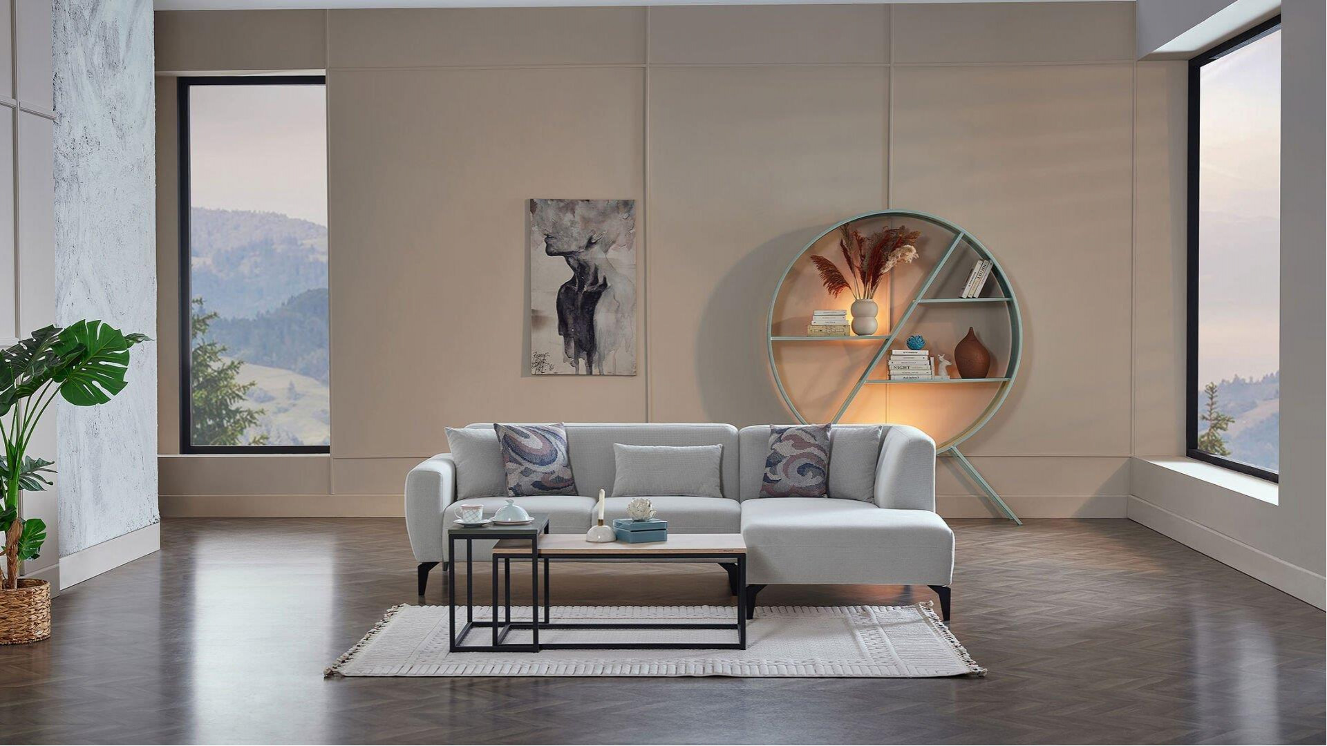 Orleon Wohnlandschaft Grau