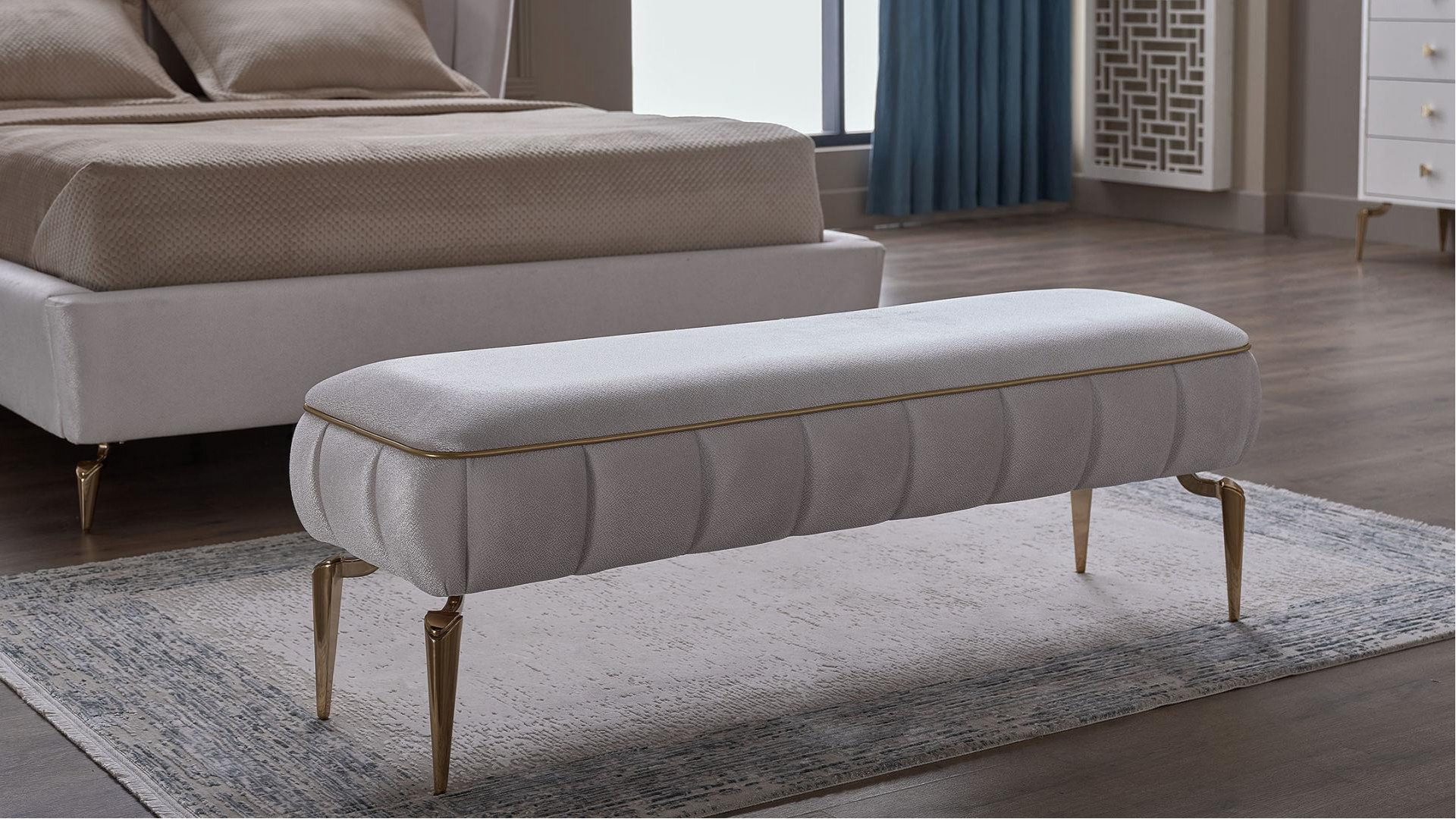 Plaza Hockerbank - Beige