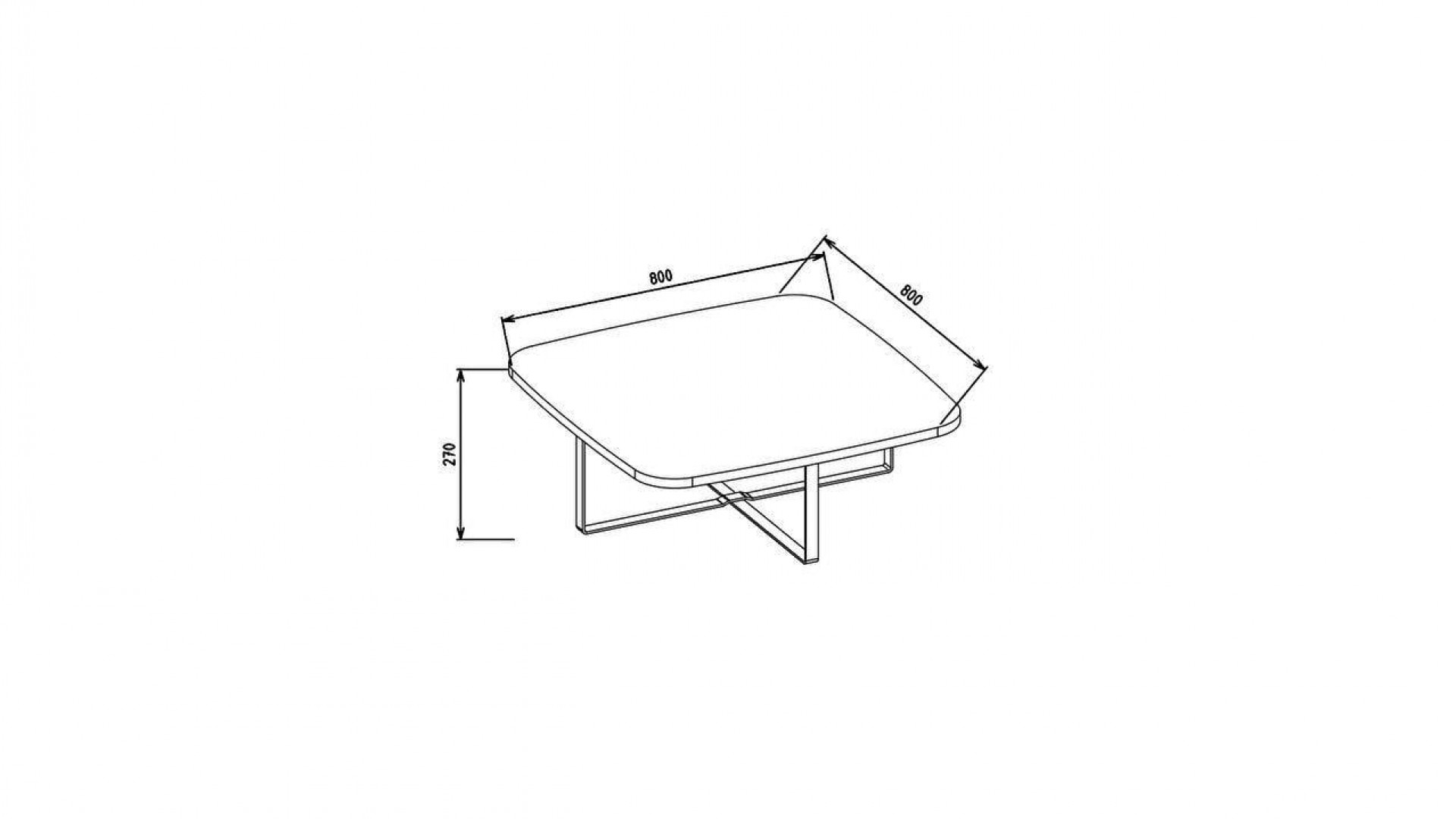 Veronica eckiger Couchtisch