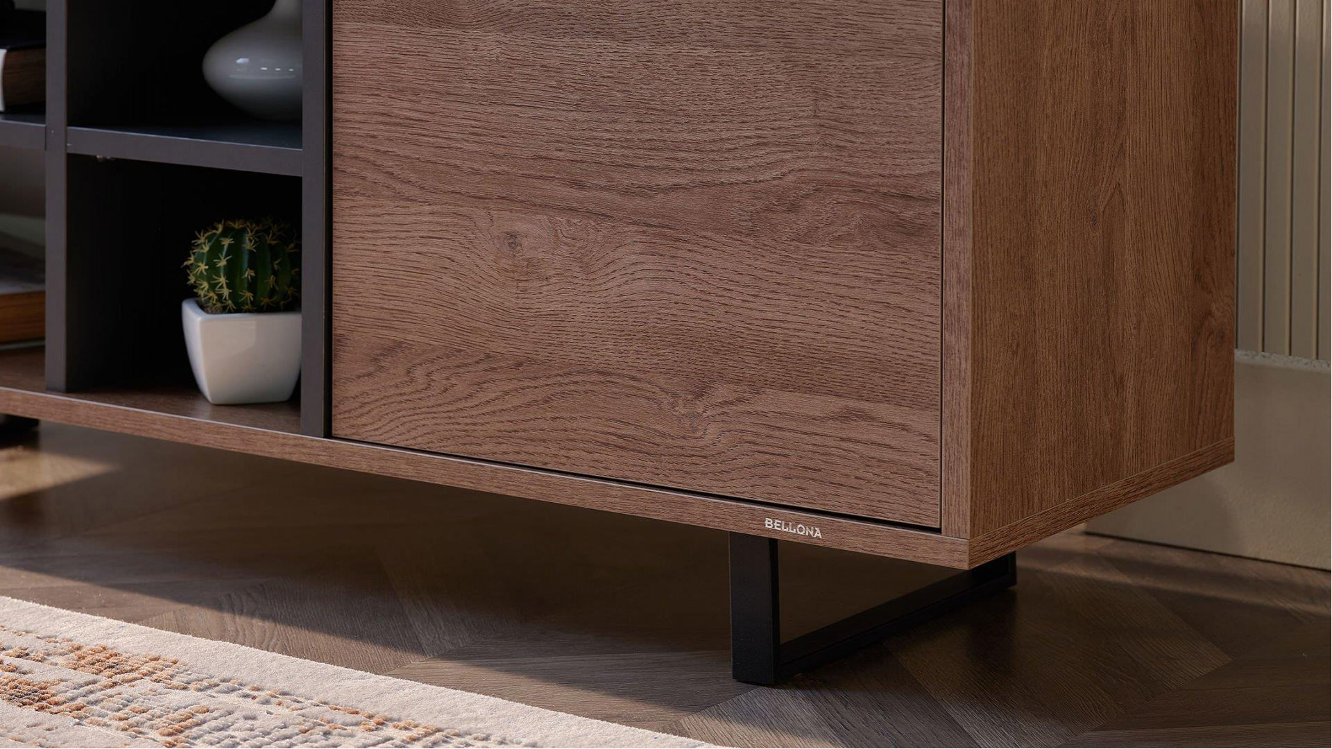 Vina Lowboard - Nuss/Anthrazit