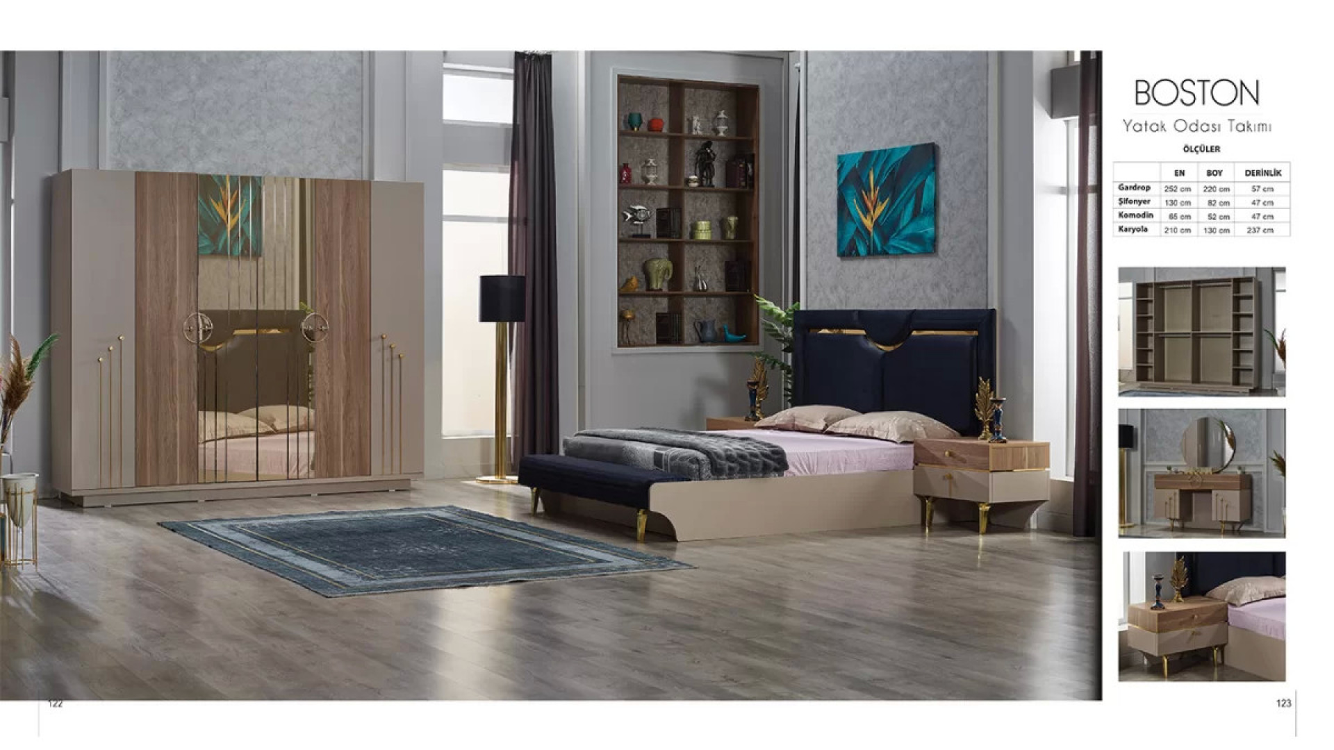 Boston Schlafzimmer-Set