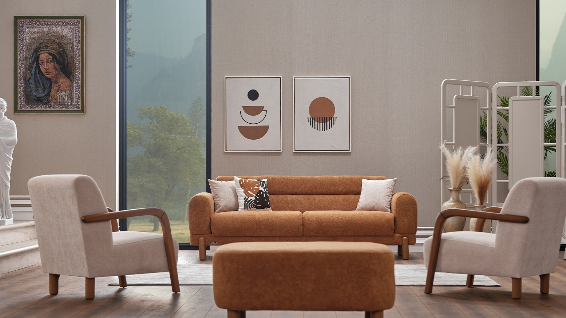 Anka Ahşap Sitzgruppe 2