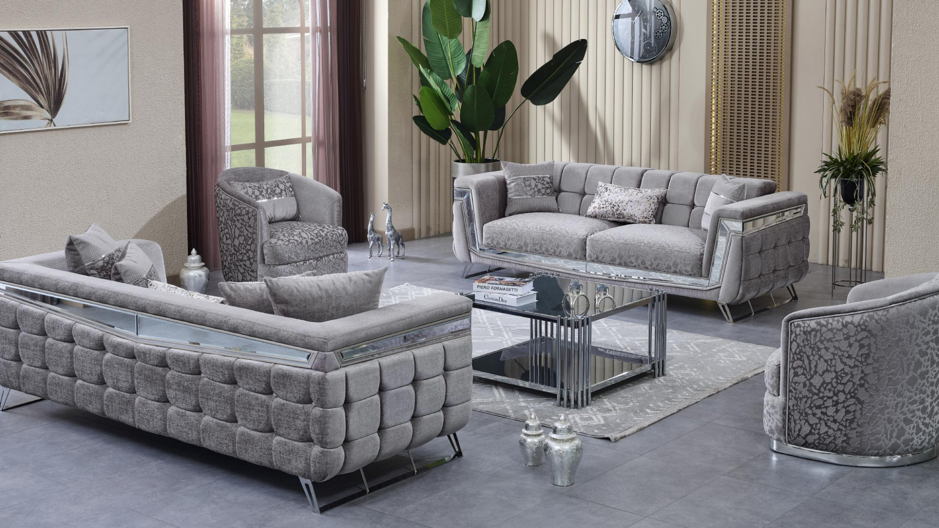 Milano Sitzgruppe (Gümüş)
