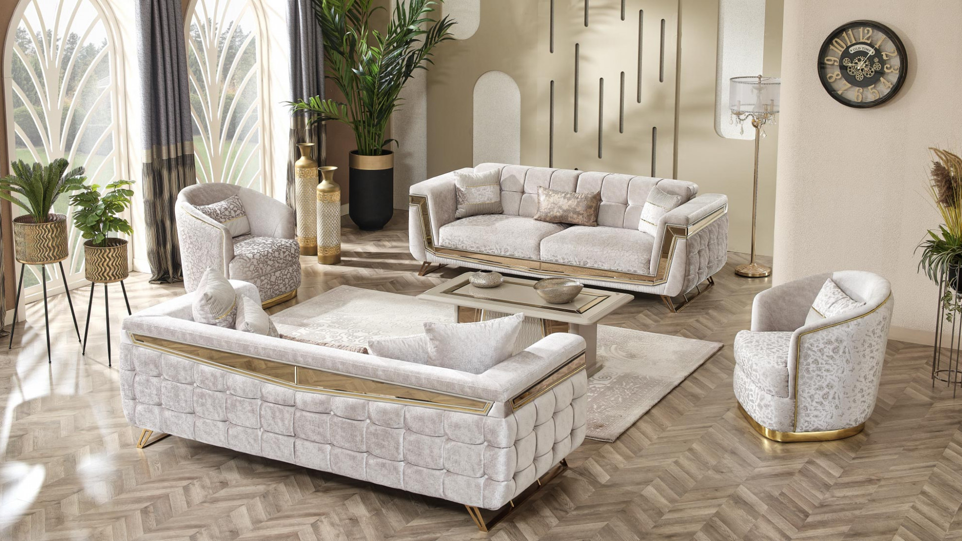 Milano Sitzgruppe (Gold)