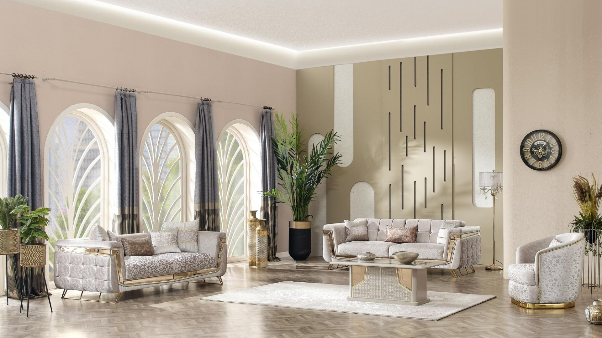 Milano Sitzgruppe (Gold)