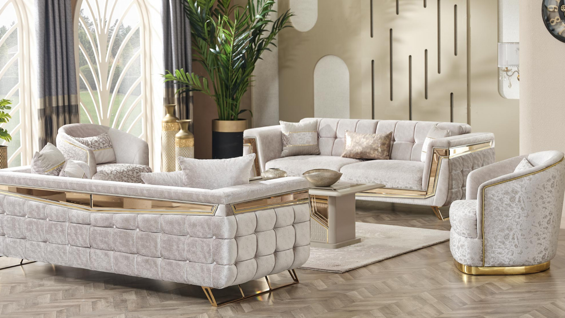 Milano Sitzgruppe (Gold)